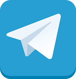 Telegram logo button